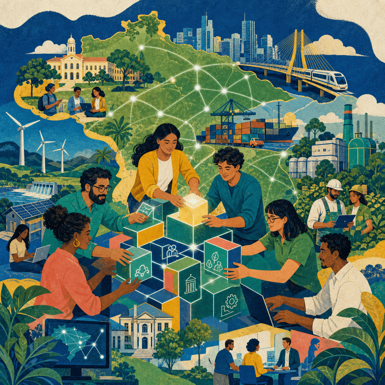 Profissionais brasileiros construindo solucoes de inovacao com blockchain